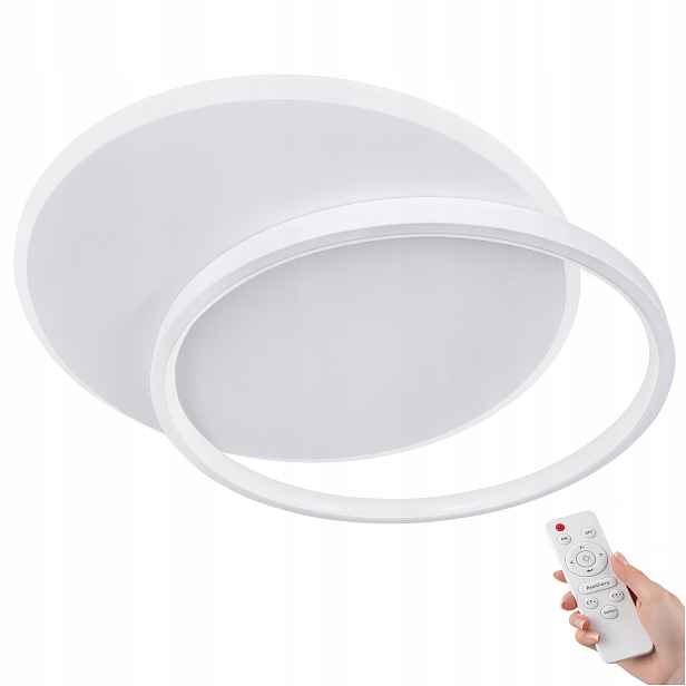 Lampa Bílá 50 CM S Dálkovým Ovládáním Stropní Svítidlo Led Kulatý 3 Led Moderní