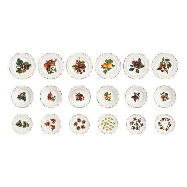 18dílná sada porcelánových talířů Brandani Le Primizie