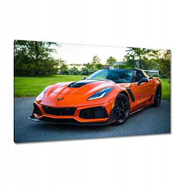 Obrazy 120x70 Oranžové auto