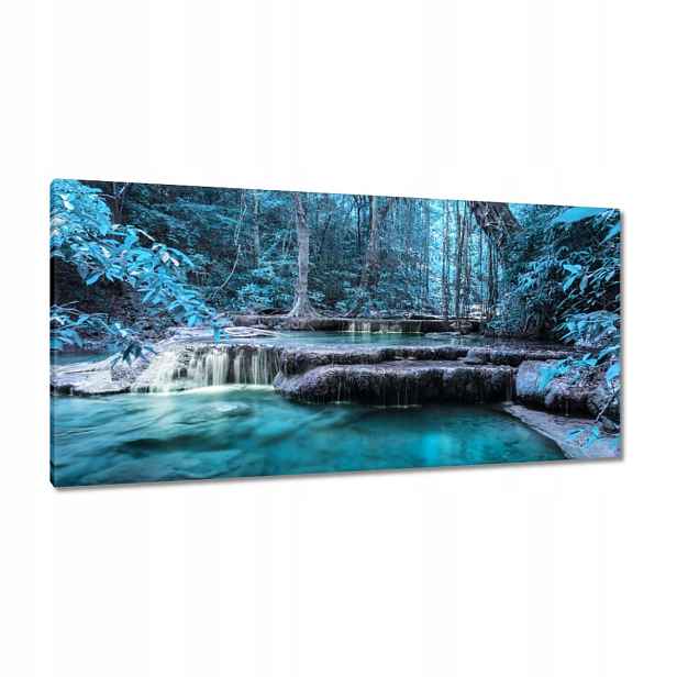 Obrazy 115x55 Erawan Modrý vodopád