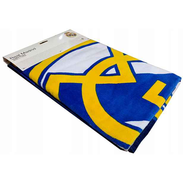Plážový ručník pro fanouška Real Madrid 150 x 75 cm bavlna klubová kolekce