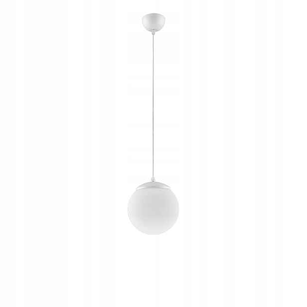 Sollux Lighting závěsná lampa Ugo bílá skleněná koule 20 cm 1xE27 15W