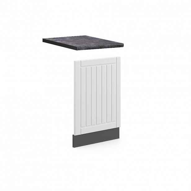 Vicco PŘEDNÍ PANEL Fame-Line Bílý venkovský dům 45 cm , PD Antracit