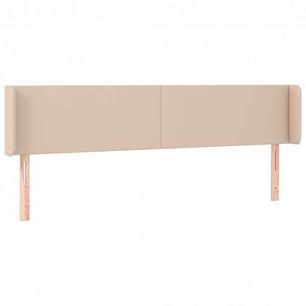 vidaXL Čelo postele typu ušák cappuccino 183x16x78/88 cm umělá kůže