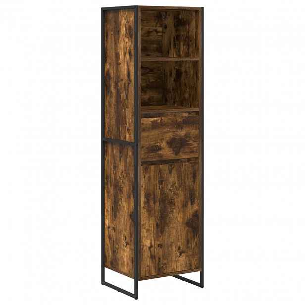 vidaXL Knihovna Kouřový dub 43 x 36 x 150.5 cm Kompozitní dřevo