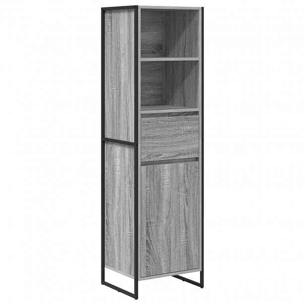 vidaXL Knihovna Šedý Sonoma 43 x 36 x 150.5 cm Kompozitní dřevo