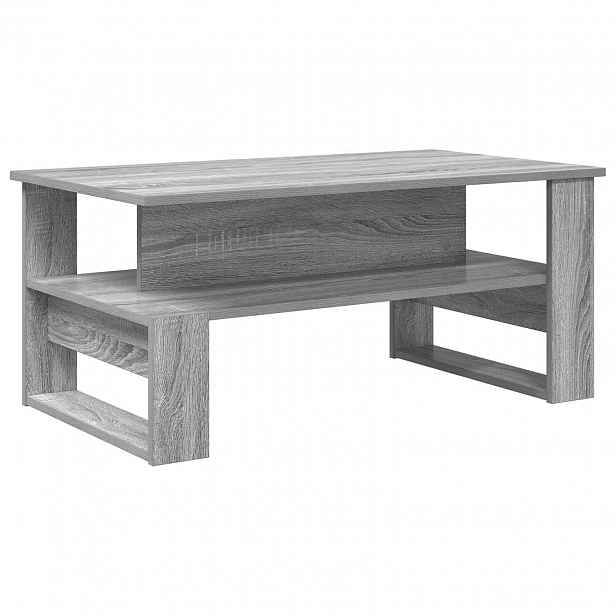 vidaXL Konferenční stolek Šedý Sonoma 90 x 50 x 40 cm Kompozitní dřevo