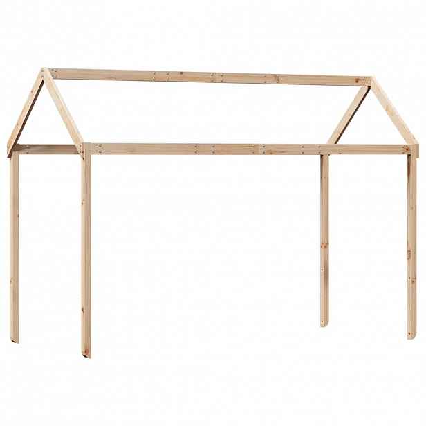 vidaXL Střecha na dětskou postel 207x80,5x151,5 cm masivní borovice