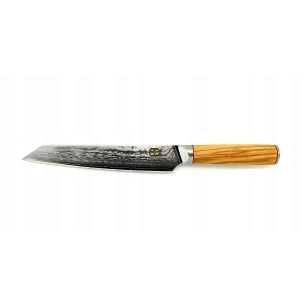 Krájecí Nůž 195 Dellinger Olive Wood Damascus