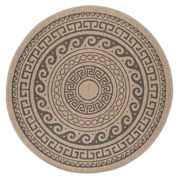 Kusový koberec Comilla 887 Black kruh, 200x200 (průměr) kruh, hnědá, chodba / předsíň, Ayyildiz