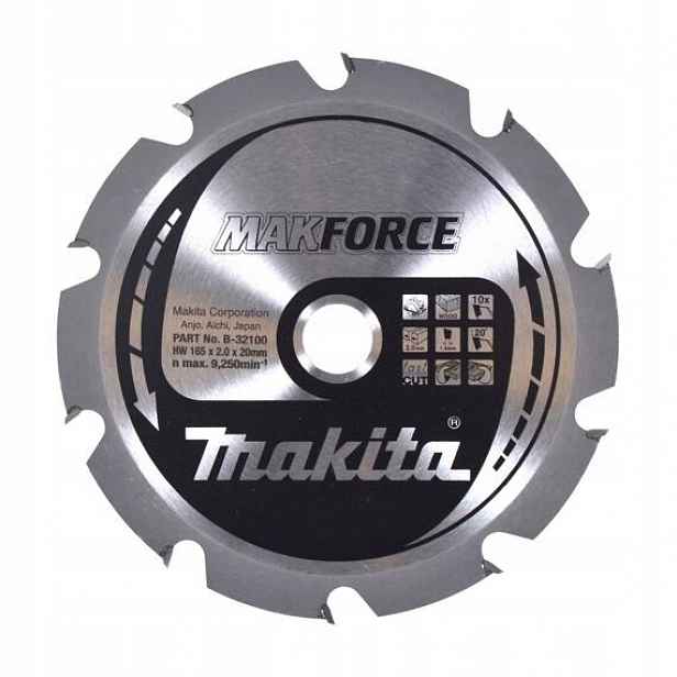 Makita B-32100 pilový kotouč 165mm*20mm Makforce 10Z (old=B-08159)