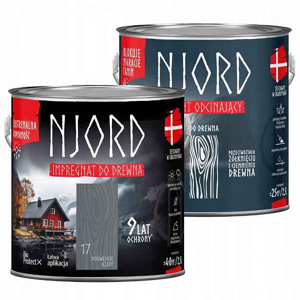 Njord Ochranná Impregnace Na Dřevo 2,5 L Vulkanická Pláž Njord Grunt 2,5 L