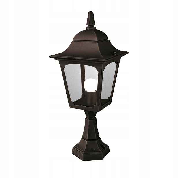 Venkovní stojací lampa zahradní nízká 50 cm černá tradiční Elstead