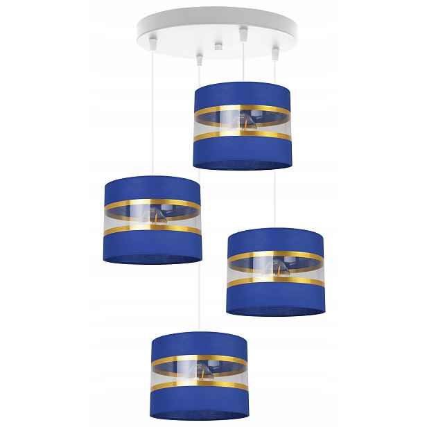 Závěsná Stropní Lampa Lustr Glamour Zlaté Stínidlo Do Obývacího Pokoje Jídelny