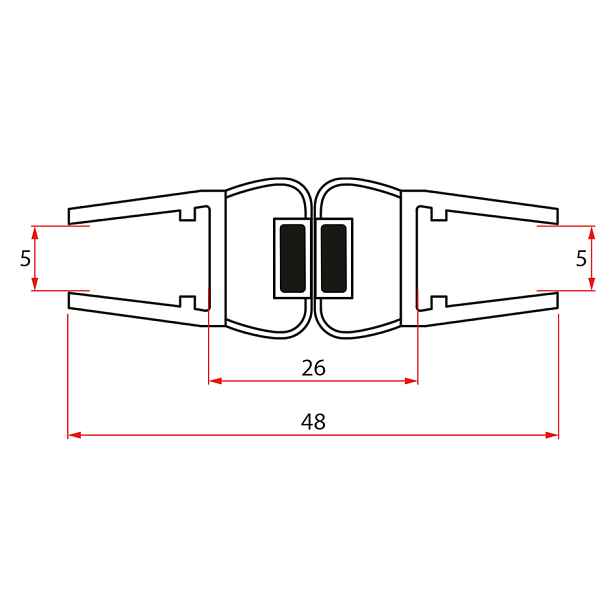Aqualine Sada magnetických těsnění pro YB93
