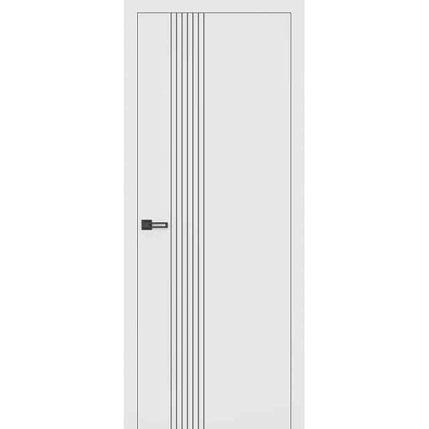 Interiérové dveře Naturel SOL pravé 80 cm bílá bezfalcové SOL4BLAK80PB