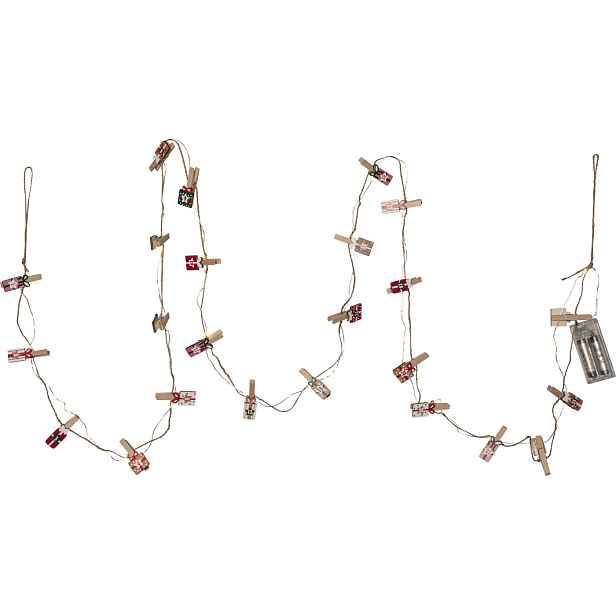 Světelný řetěz délka 240 cm Star Trading Clippy Advent - barevný