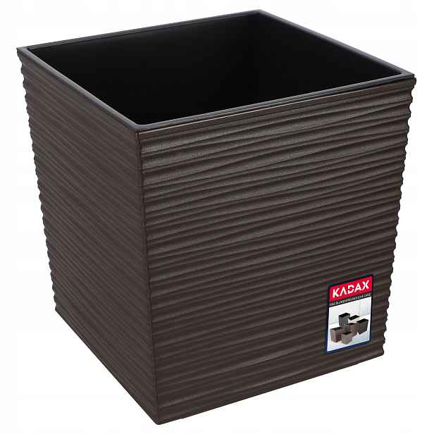 Květináč Květináč Květináč 25 cm Plastový Obal Mokka S Vložkou