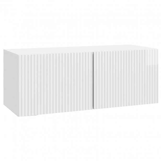vidaXL Nástěnná TV skříň 78,5 x 31 x 30 cm Bílá s vysokým leskem
