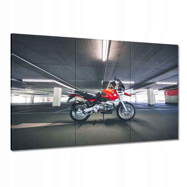 Obrazy 120x80 Červený motocykl Bmw