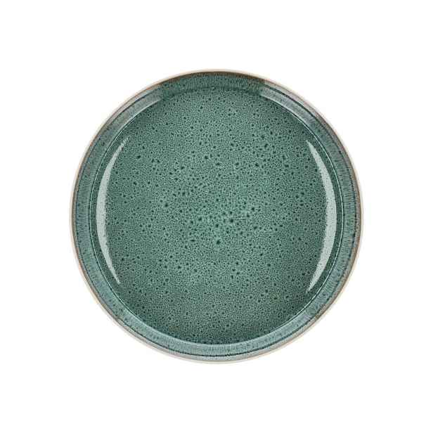 Bílý/zelený talíř z kameniny ø 27 cm Gastro White/Green – Bitz
