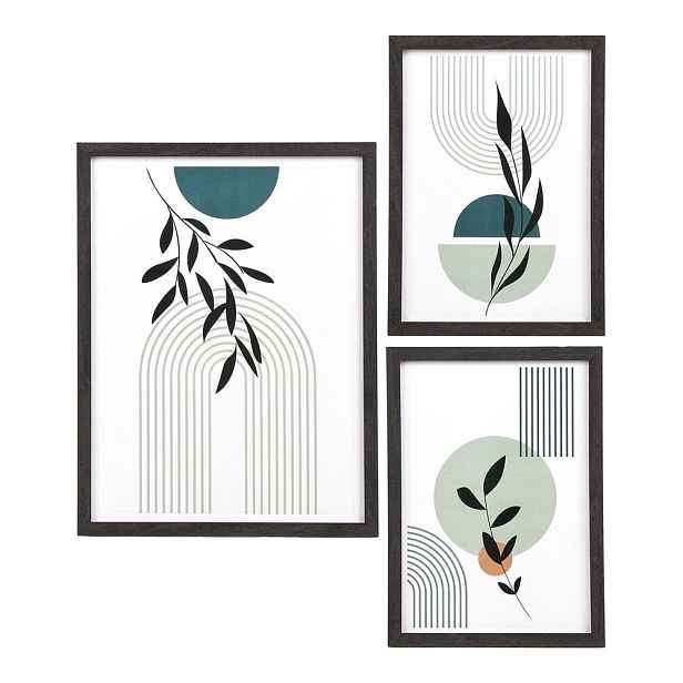 Černé rámečky v sadě 3 ks na zeď 30x40 cm Aspen – House Nordic