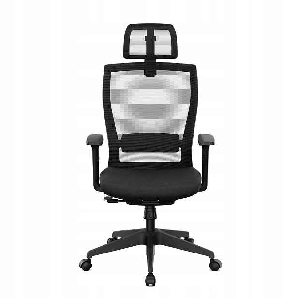 Ergonomické křeslo kancelářská otočná židle černé, pevné, velmi pohodlné