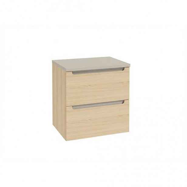 Koupelnová skříňka s kašmírovou krycí deskou Naturel Stilla 60x60x45 cm dub Vicenza mat STILLADV06056D