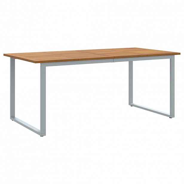 vidaXL Zahradní stůl Šedá 180 x 90 x 75 cm Masivní akátové dřevo
