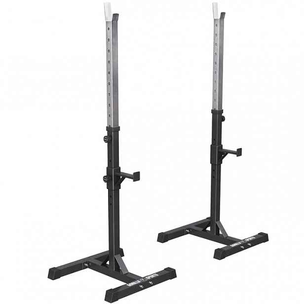 GorillaSports Nastavitelné stojany na činku pro bench press