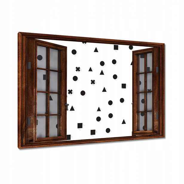Obrazy 90x60 Černobílá geometrie