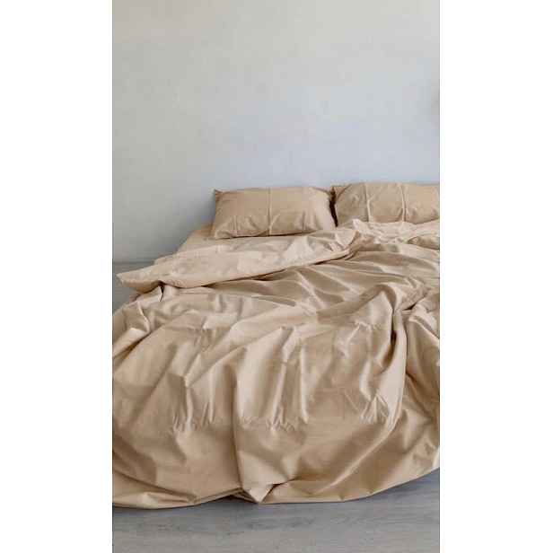 Povlečení béžové renforcé 100% bavlna Softsleep 140*200