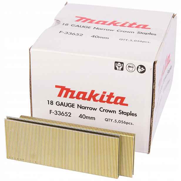 Pozinkované sponky 18Ga 5,7x40mm, 5056 kusů pro AT450H Makita F-33652