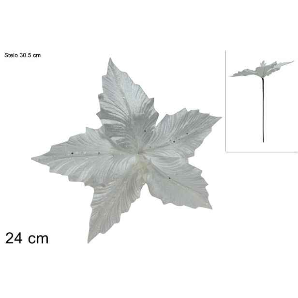 PROHOME - Květ vánoční 24cm zápich