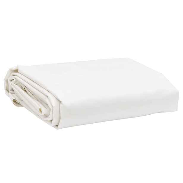 vidaXL Plachta bílá Ø 2,8 m 650 g/m²