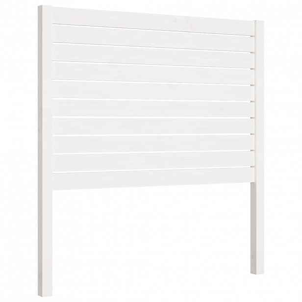 vidaXL Čelo postele bílé 96 x 4 x 100 cm masivní borovice