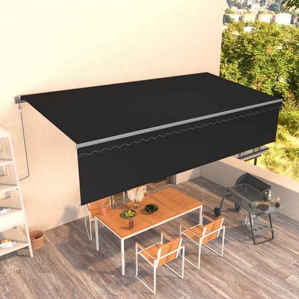 Automatická markýza s roletou 400x300 cm Dekorhome Antracit