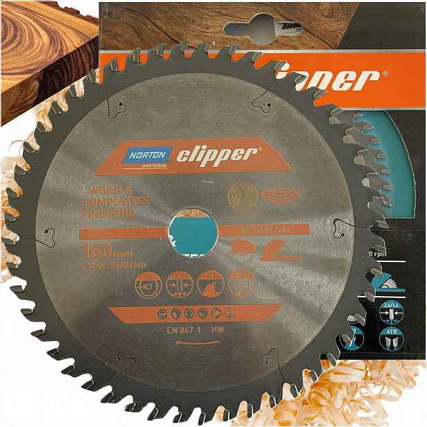 Finish Norton Clipper 70184608087 pro dřevo a kompozity 160 mm 48T