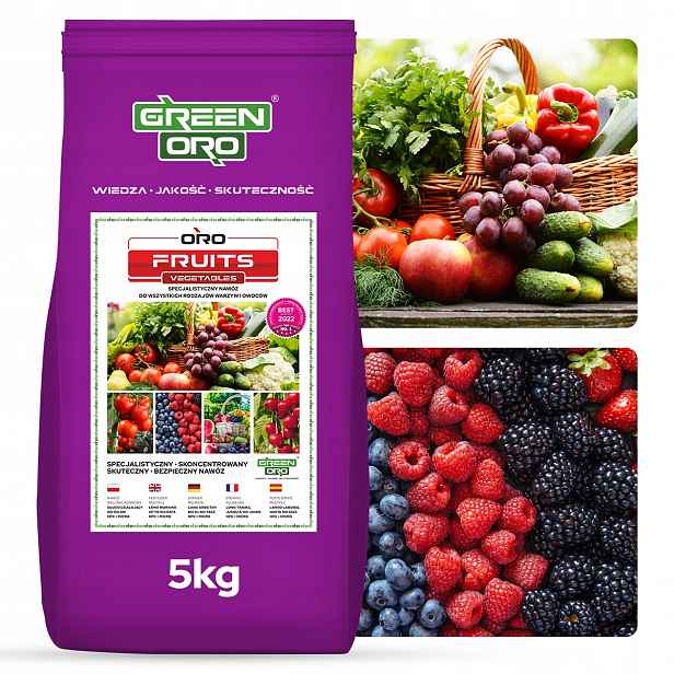 Hnojivo na Zeleniny, Ovoce, Maliny, Jahody, Hrozny, Rybíz, Ostružiny 5 kg, 100 dní