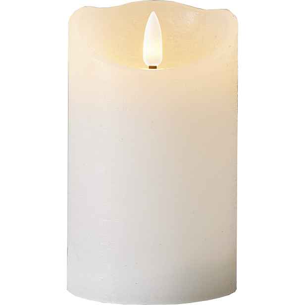 LED svíčka výška 12,5 cm Star Trading Flamme Rustic - bílá