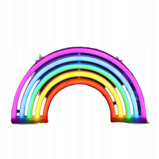 Neon Led Duha Rainbow Na Zeď Místnosti Usb Barevná