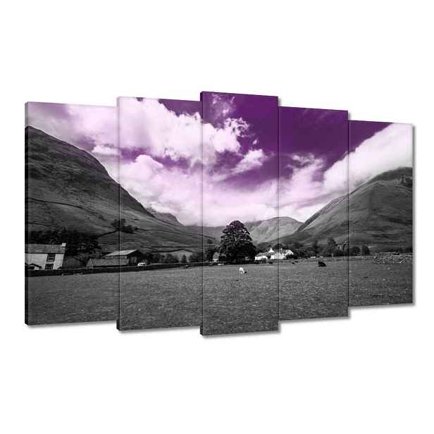 Obrazy 100x60 Fialové nebe