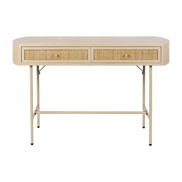 Béžový konzolový stolek 40x120 cm Amaya – White Label