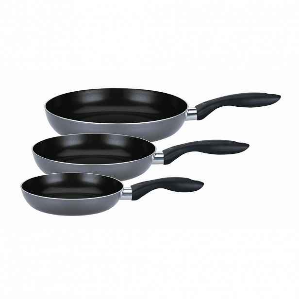 GSW SADA PÁNVÍ nepřilnavý povrch PTFE 3dílné 20+24+28 cm