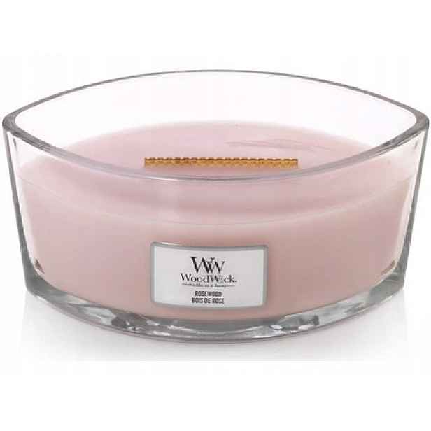 WoodWick vonná svíčka s dřevěným knotem Elipsa Elipsa RoseWood 453,6 g