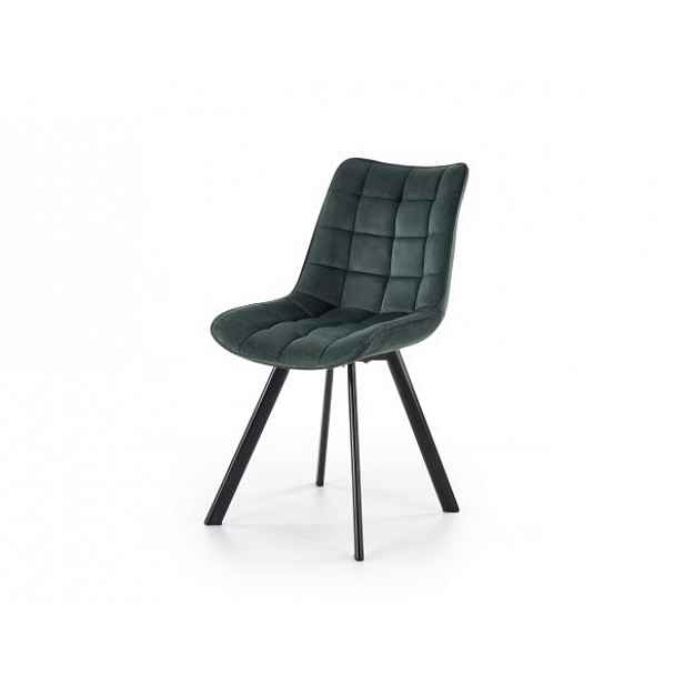 Jídelní židle tmavě zelená - Výška: 84 cm