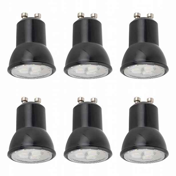 Tk Lighting Sada 6x Led Bulbová žárovka GU10 3W 400lm Teplá bílá Kov