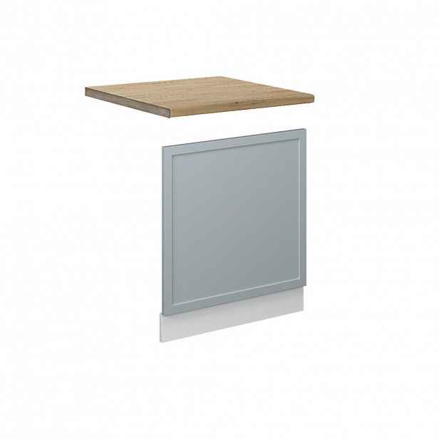 Vicco PŘEDNÍ PANEL Fame-Line Světle modrošedá 60 cm , PD Dub