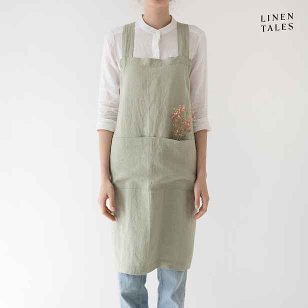 Lněná zástěra Crossback – Linen Tales