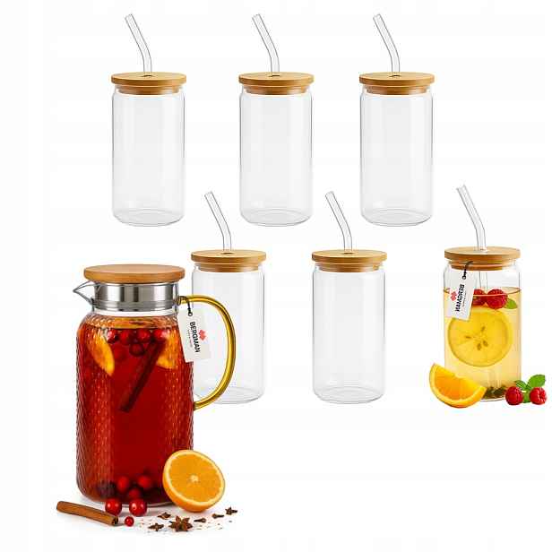 Bergman sada džbánů 1,3 l 6 sklenic na sklo 550 ml